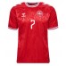 Camisa de time de futebol Dinamarca Mathias Jensen #7 Replicas 1º Equipamento Europeu 2024 Manga Curta